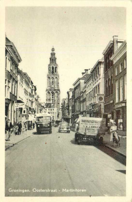 Groningen Oosterstraat Martinitoren