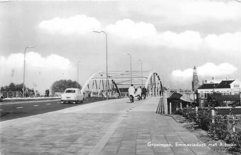 Groningen Emmaviaduct met A-toren