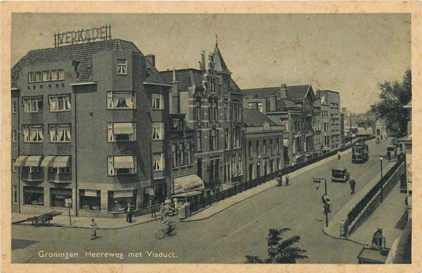 Groningen Heereweg met viaduct