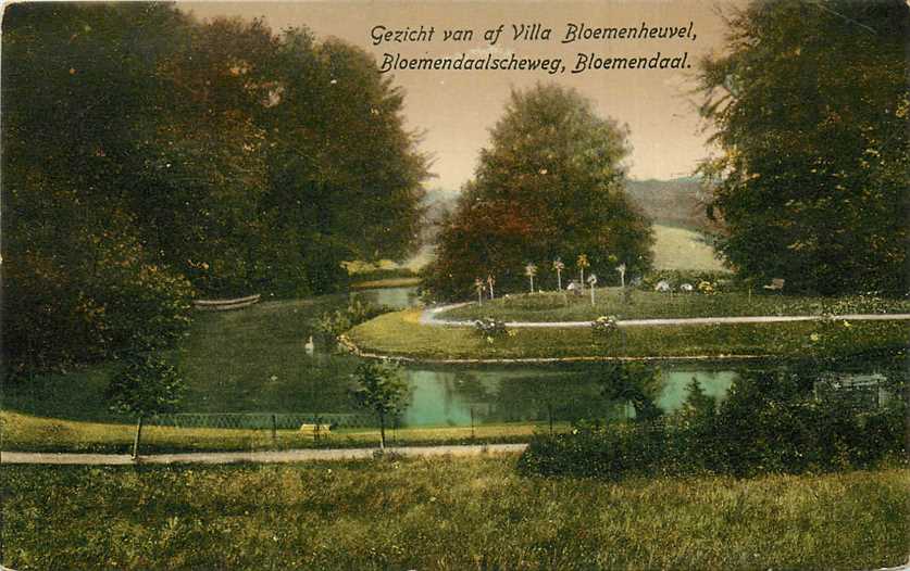 Bloemendaal Gezicht van af Villa Bloemenheuvel