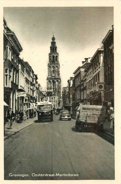 Groningen Oosterstraat-Martinitoren