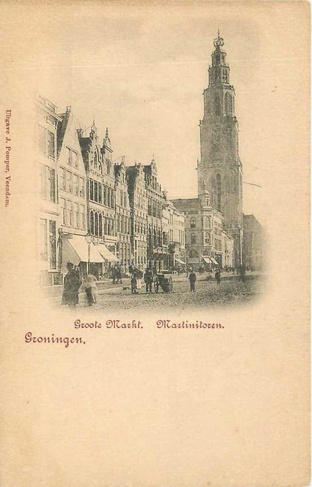 Groningen Groote Markt Martinitoren