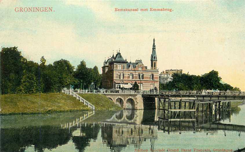 Groningen Eemskanaal met Emmabrug