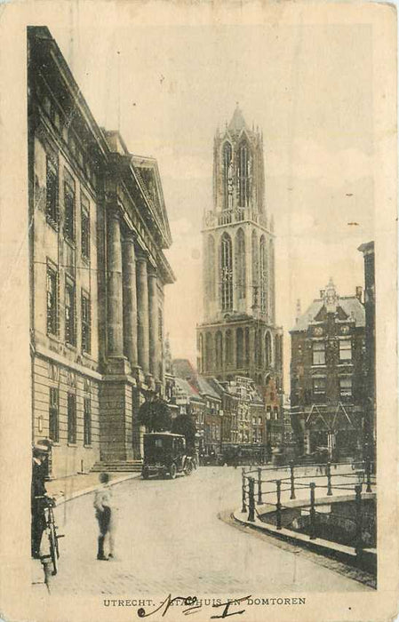 Utrecht Stadhuis en domtoren