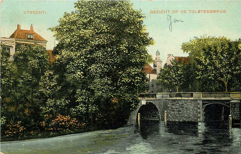 Utrecht Gezicht op de Tolsteegbrug