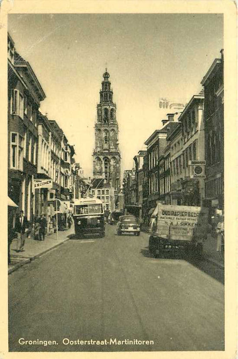 Groningen Oosterstraat Martinitoren