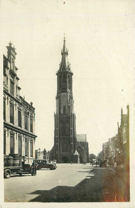 Delft Nieuwe Kerktoren met Marktplein