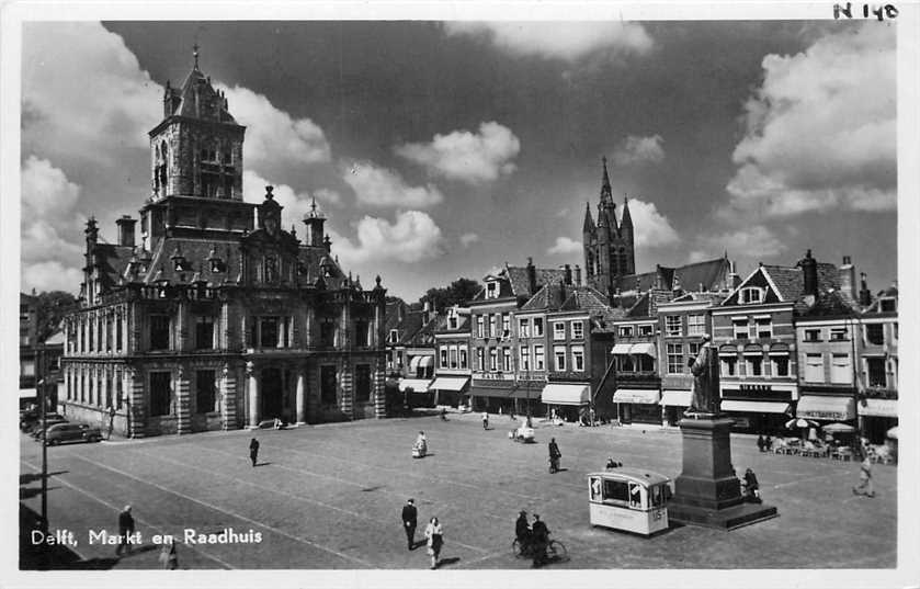 Delft Markt en Raadhuis