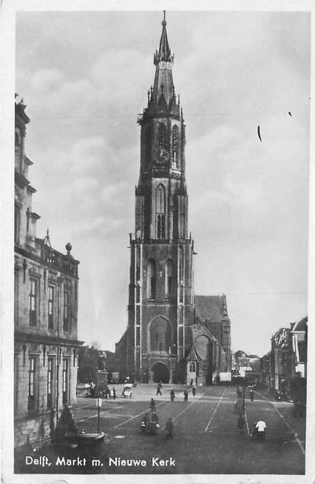 Delft Markt m. Nieuwe Kerk