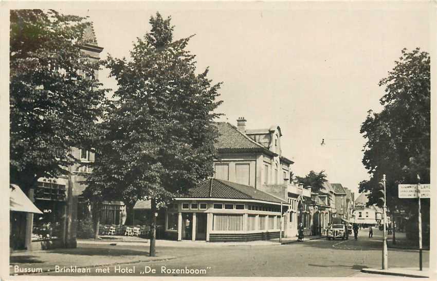 Bussum Brinklaan met Hotel de Rozenboom