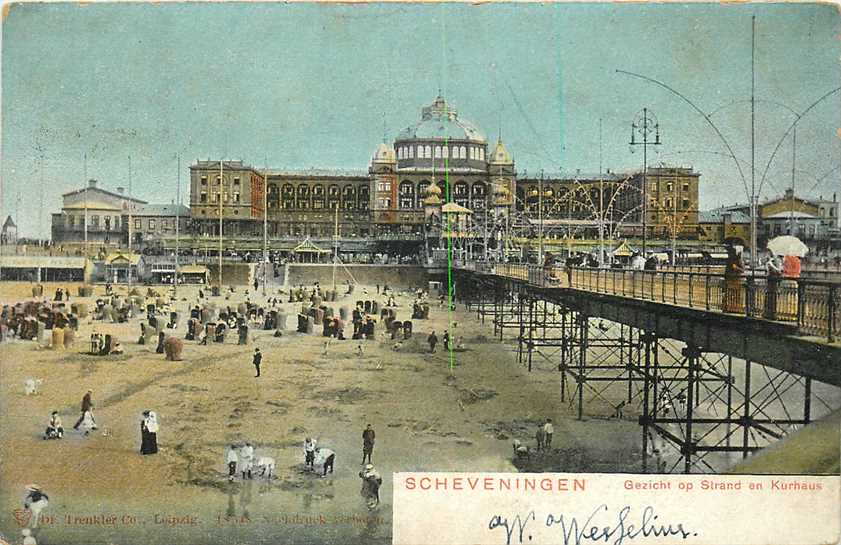 Scheveningen Gezicht op Strand en Kurhaus