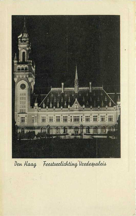 Den Haag Feestverlichting Vredespaleis