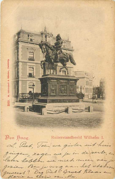 Den Haag Ruiterstandbeeld Prins Willem I