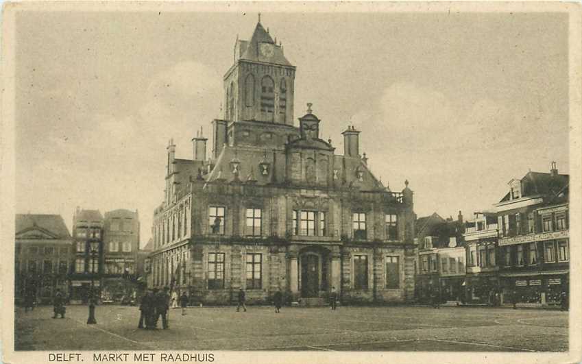 Delft Markt met Raadhuis