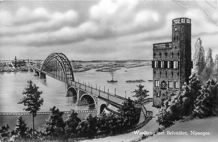 Nijmegen Waalbrug met Belvedere