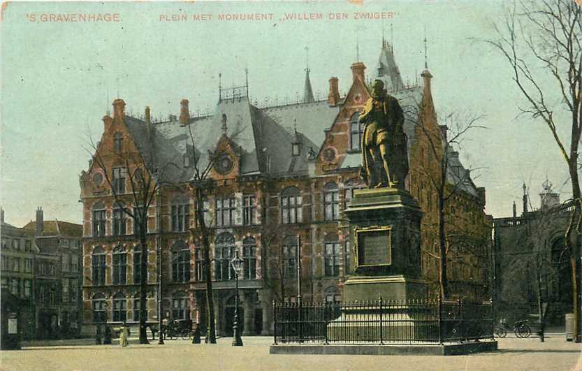 Den Haag Plein met Monument Willem den Zwijger