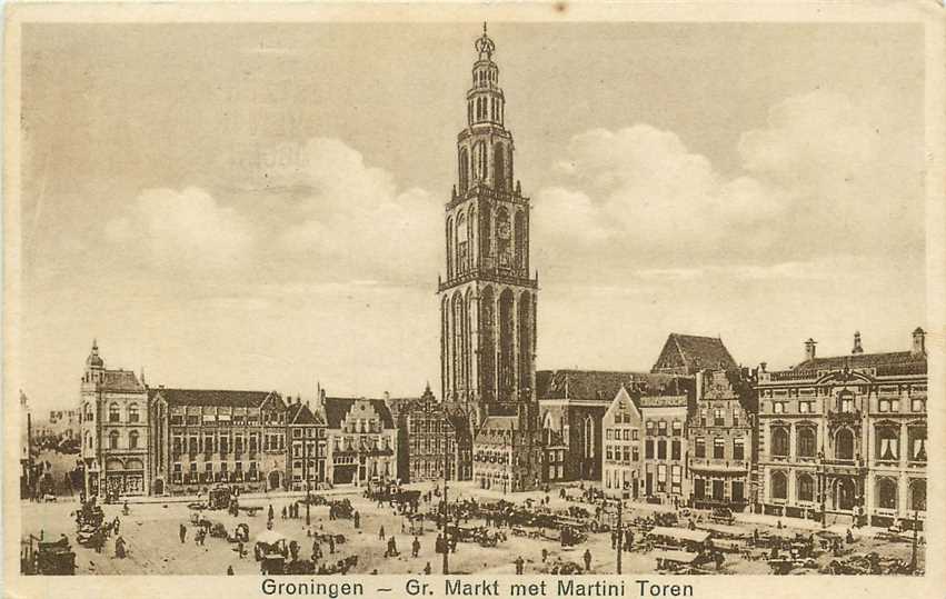 Groningen Gr Markt met Martini Toren