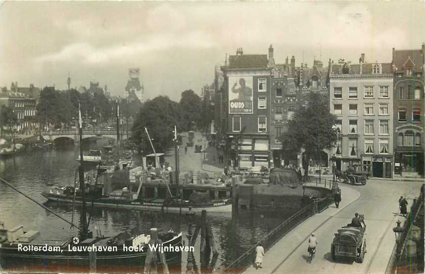 Rotterdam Leuvehaven hoek Wijnhaven