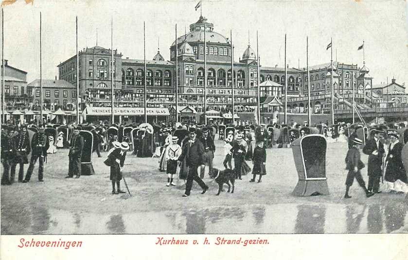 Scheveningen Kurhaus vh Strand gezien