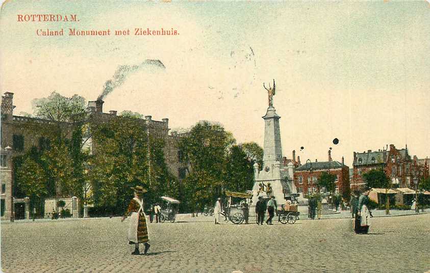 Rotterdam Caland Monument met Ziekenhuis