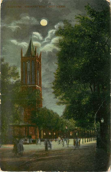 Bussum Brinkstraat met Kerk