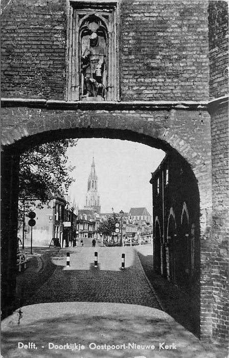 Delft Doorkijkje Oostpoort Nieuwe Kerk