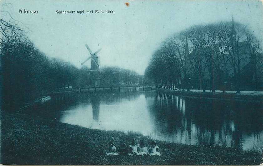 Alkmaar Kennemersingel met Kerk