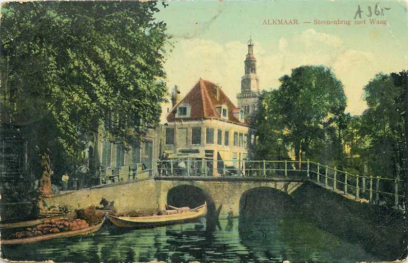 Alkmaar Steenenbrug met Waag