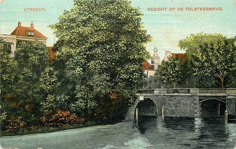 Utrecht Gezicht op de Tolsteegbrug