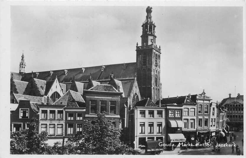 Gouda Markt met St Janskerk