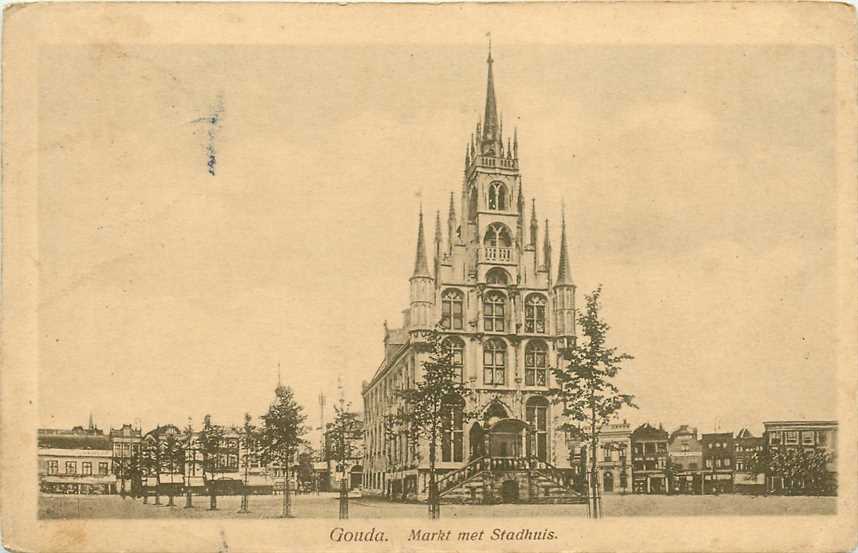 Gouda Markt met Stadhuis