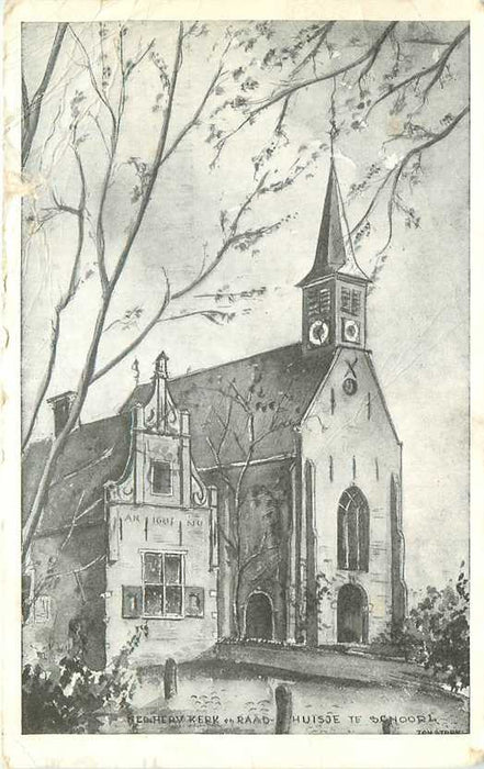 Schoorl Kerk en Raadhuisje