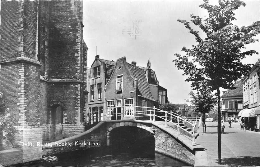 Delft Rustig hoekje Kerkstraat