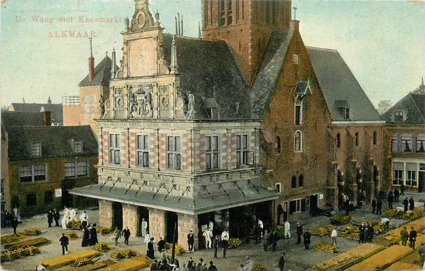 Alkmaar de Waag met Kaasmarkt