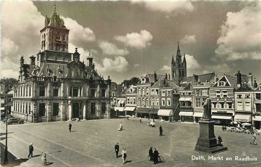 Delft Markt en Raadhuis