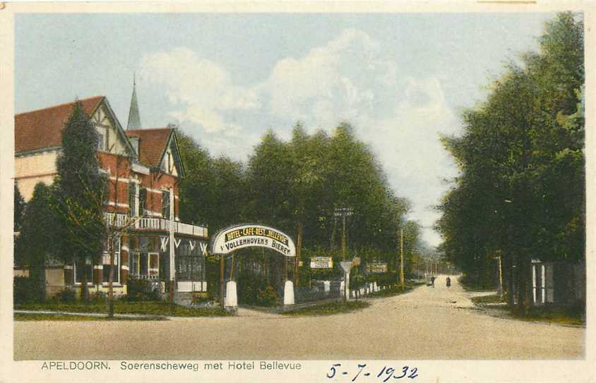 Apeldoorn Soerenscheweg met Hotel Bellevue