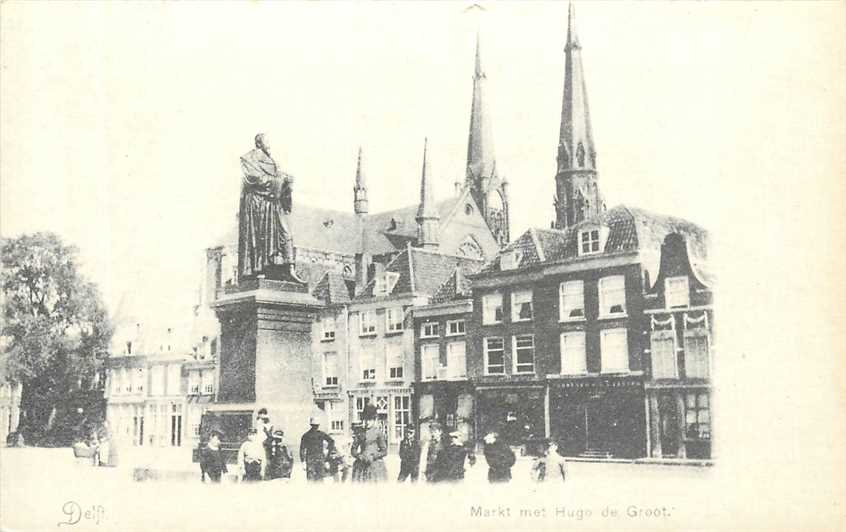 Delft Markt met Hugo de Groot