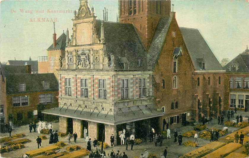 Alkmaar de Waag met Kaasmarkt