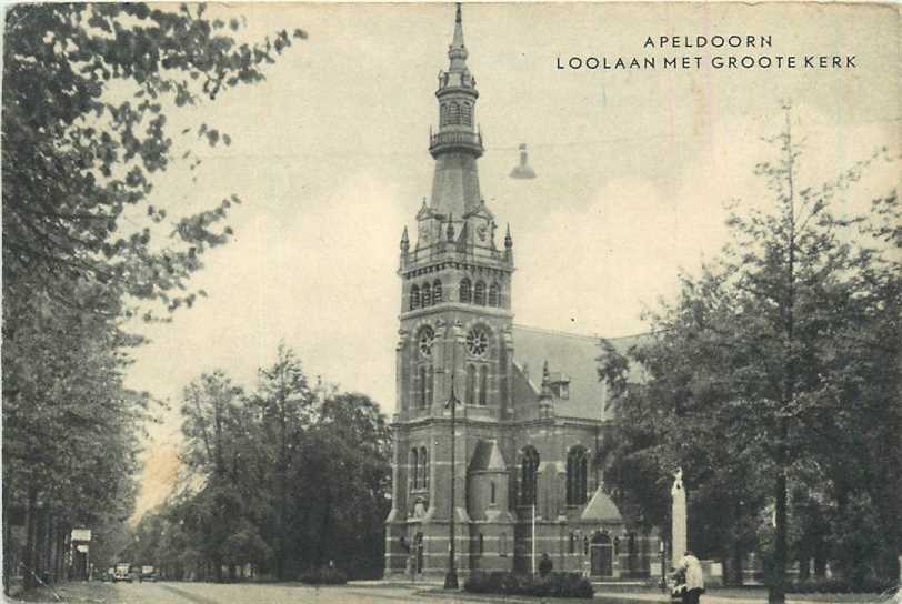 Apeldoorn Loolaan met Groote Kerk