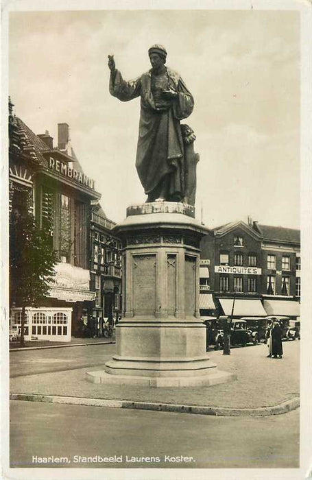 Haarlem Standbeeld Laurens Koster