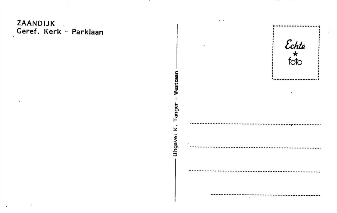 Zaandijk Kerk Parklaan