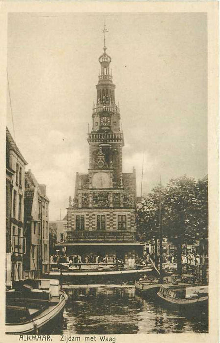 Alkmaar Zijdam met Waag