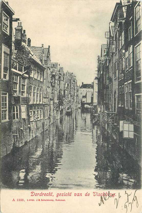 Dordrecht gezicht van de Vischbrug