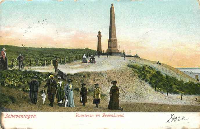 Scheveningen Vuurtoren en Gedenknald