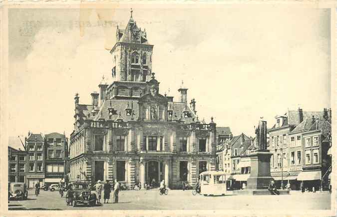 Delft Markt met Raadhuis