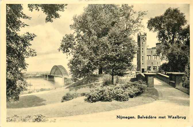 Nijmegen Belvedere met Waalbrug