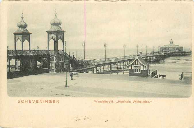 Scheveningen Wandelhoofd koningin Wilhelmina