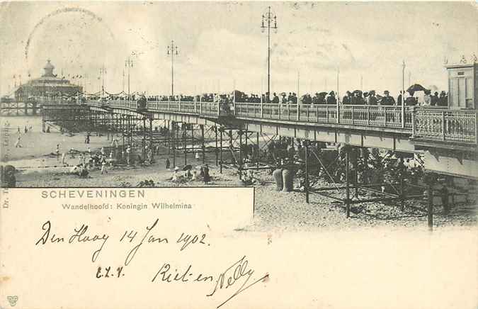 Scheveningen Wandelhoofd koningin Wilhelmina