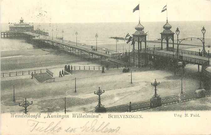 Scheveningen Wandelhoofd koningin Wilhelmina