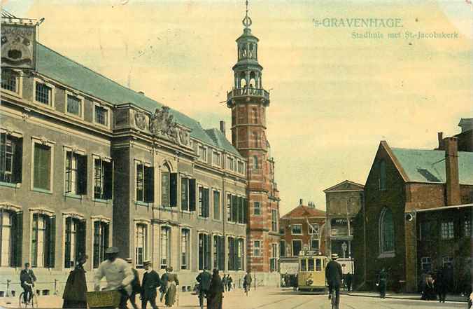 Den Haag Stadhuis met St Jacobskerk